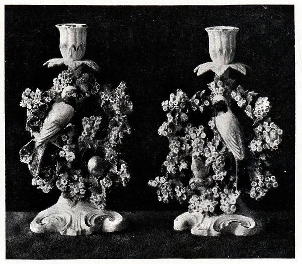 A Pair of Bow Candlesticks