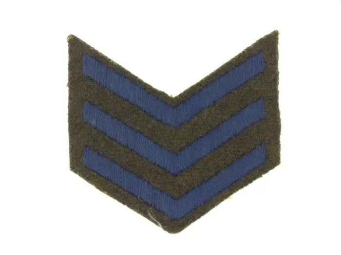 Framed Print : One of a pair of chevrons, service (blue) Framed Print : One of a pair of chevrons, service (blue)