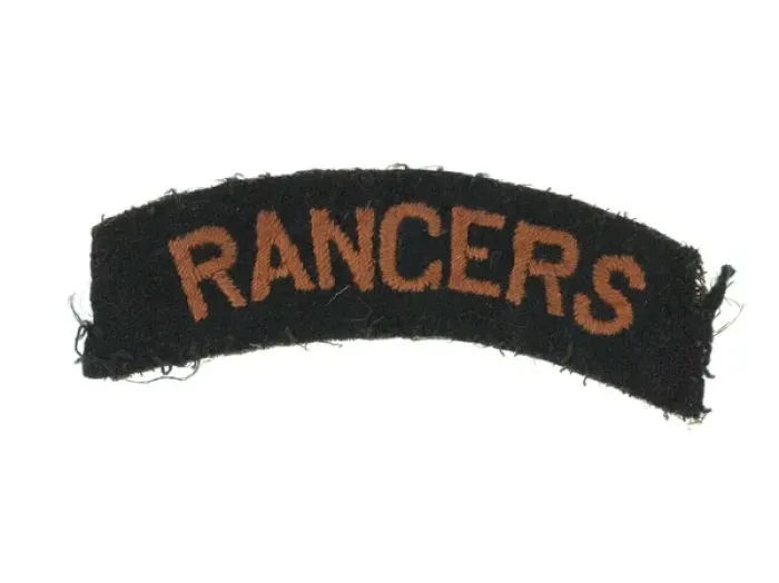 Framed Print : One of a pair of embroidered shoulder titles Framed Print : One of a pair of embroidered shoulder titles