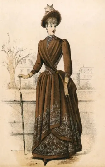 Framed Print : Paisley Costume 1888 Framed Print : Paisley Costume 1888