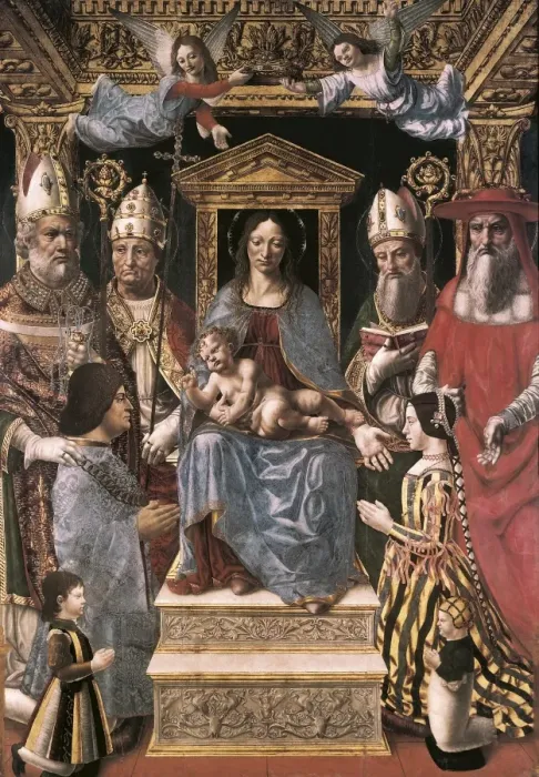 Framed Print : PALA SFORZESCA, Master of the (15th c Framed Print : PALA SFORZESCA, Master of the (15th c