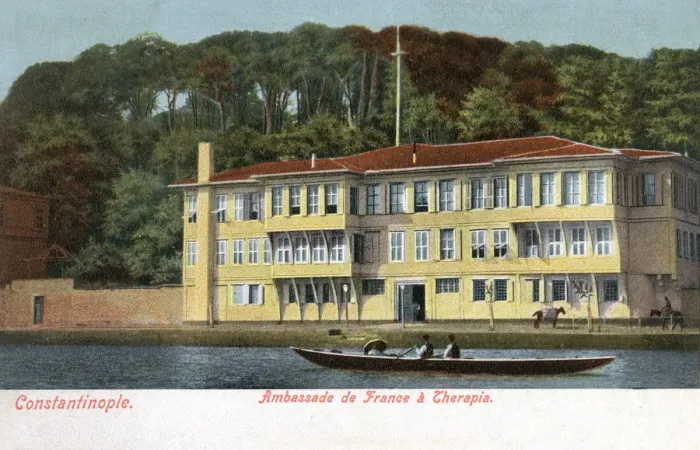 Framed Print : The Palace of the Ambassdor to France at Therapia, Istanbul Framed Print : The Palace of the Ambassdor to France at Therapia, Istanbul