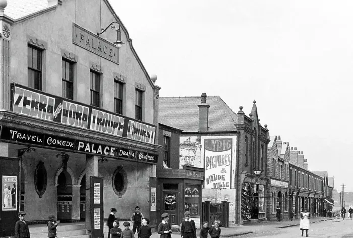 Framed Print : Palace Cinema Laughton Road, Dinnington early 1900's Framed Print : Palace Cinema Laughton Road, Dinnington early 1900's