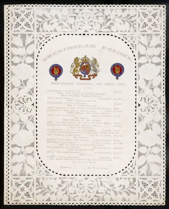 Framed Print : PALACE CONCERT PROGRAMME Framed Print : PALACE CONCERT PROGRAMME