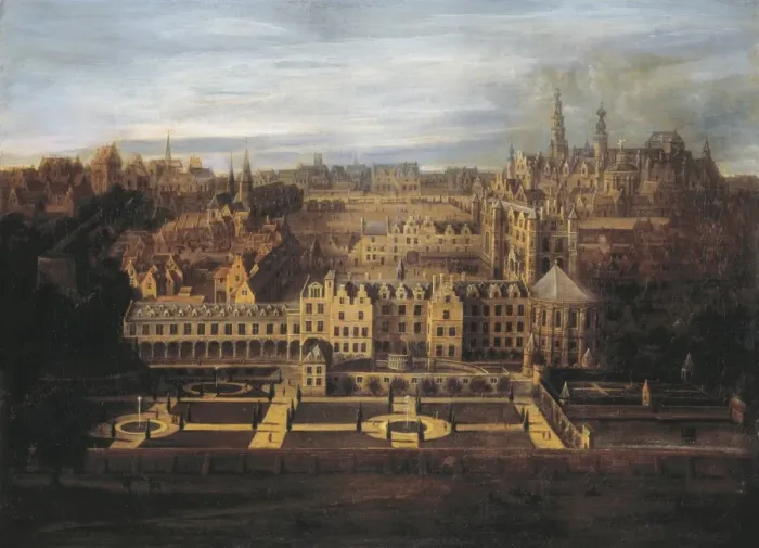 Framed Print : Palace of Dukes of Brabant in Brussels. 18th Framed Print : Palace of Dukes of Brabant in Brussels. 18th