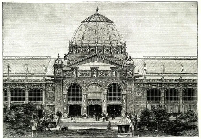 Framed Print : Palace of Fine Arts, Paris Exhibition of 1889 Framed Print : Palace of Fine Arts, Paris Exhibition of 1889