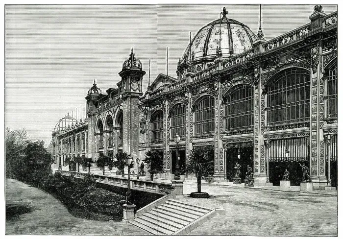 Framed Print : Palace of Fine Arts, Paris Exhibition of 1889 Framed Print : Palace of Fine Arts, Paris Exhibition of 1889