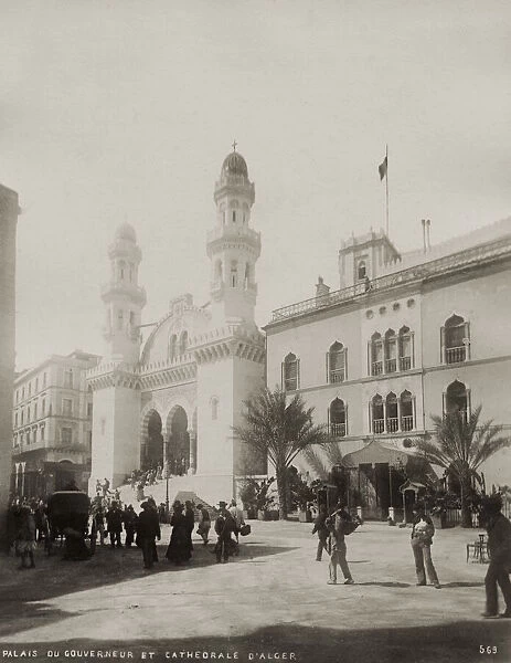 Palace of the Governor and the Cathedral, Algiers, Algeria