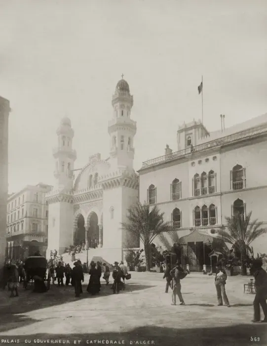 Framed Print : Palace of the Governor and the Cathedral, Algiers, Algeria Framed Print : Palace of the Governor and the Cathedral, Algiers, Algeria