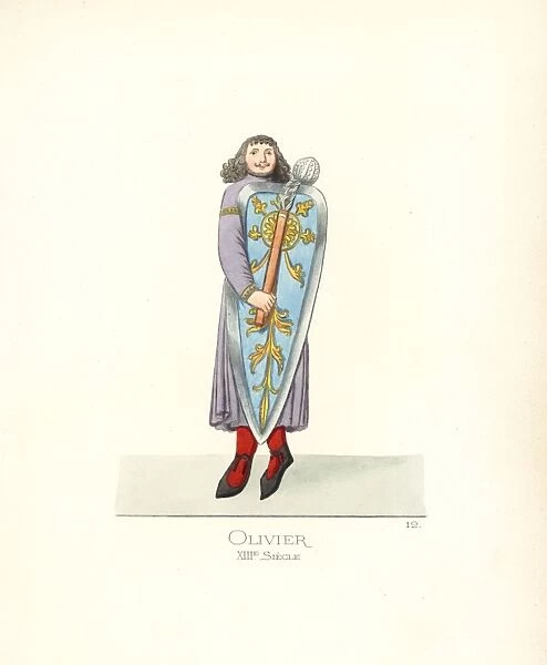 The paladin Oliver from the Song of Roland, 13th century
