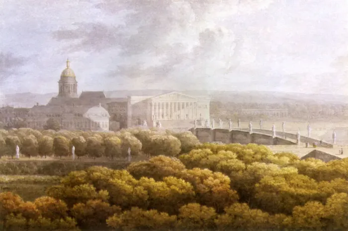 Framed Print : Palais de Bourbon. Date: 1823 Framed Print : Palais de Bourbon. Date: 1823