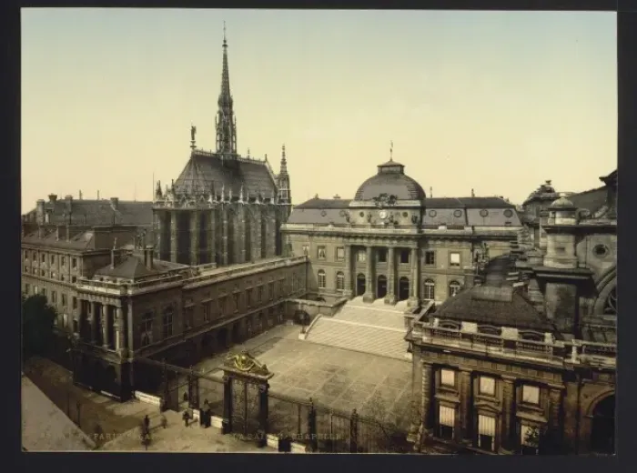 Framed Print : Palais de Justice and Holy Chapel (i. e. Sainte-Chapelle), P Framed Print : Palais de Justice and Holy Chapel (i. e. Sainte-Chapelle), P