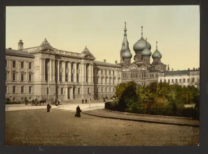 Framed Print : Palais de Justice and Pantelimon Church, Odessa, Russia, (i Framed Print : Palais de Justice and Pantelimon Church, Odessa, Russia, (i