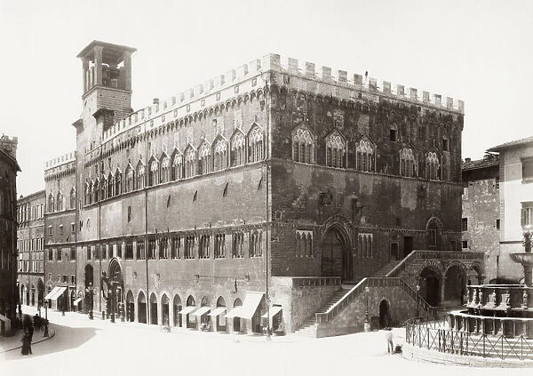 he Palazzo dei Priori, Perugia, Italy