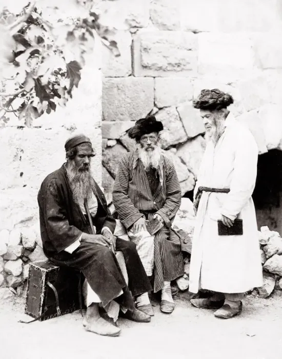 Framed Print : Palestine Holy Land Israel - three elderly Jewish men Framed Print : Palestine Holy Land Israel - three elderly Jewish men