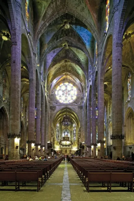 Framed Print : Palma de Majora Cathedral. ca. 1230-1613. SPAIN Framed Print : Palma de Majora Cathedral. ca. 1230-1613. SPAIN