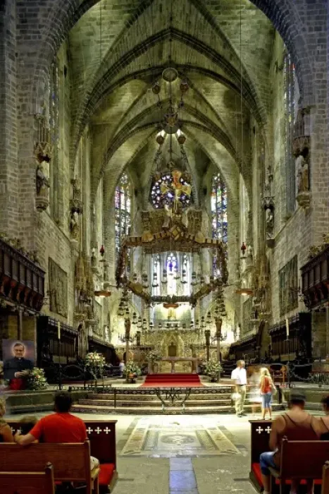 Framed Print : Palma de Majora Cathedral. ca. 1230-1613. SPAIN Framed Print : Palma de Majora Cathedral. ca. 1230-1613. SPAIN