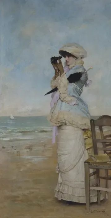 Framed Print : PALMAROLI GONZALEZ, Vicente (1834-1896). At sight Framed Print : PALMAROLI GONZALEZ, Vicente (1834-1896). At sight