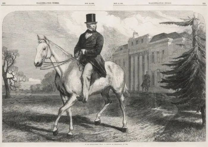 Framed Print : Palmerston / Illus T 1864 Framed Print : Palmerston / Illus T 1864
