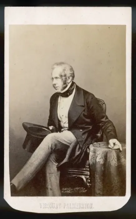 Framed Print : Palmerston / Mayall Cdv Framed Print : Palmerston / Mayall Cdv