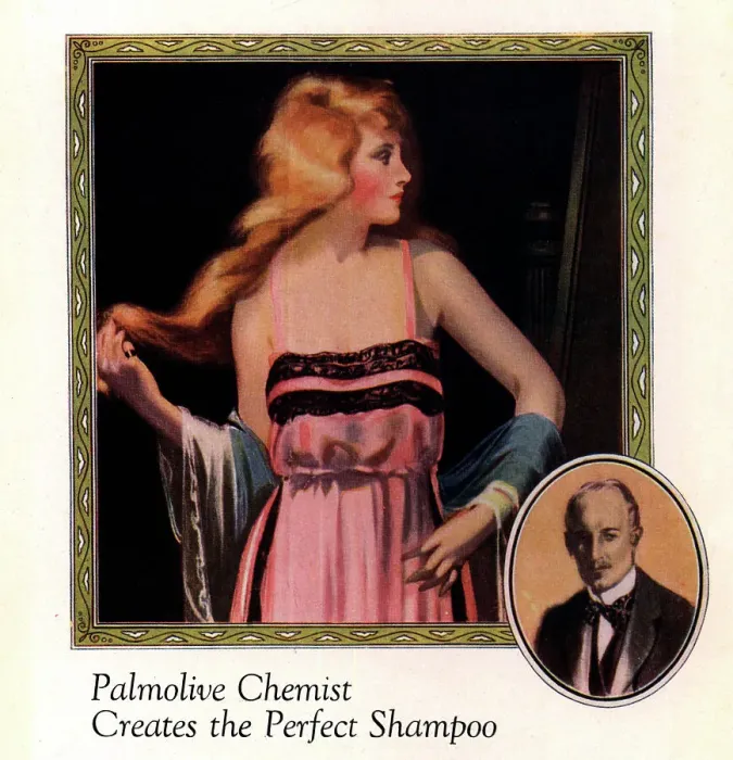 Framed Print : Palmolive Shampoo Advertisement Framed Print : Palmolive Shampoo Advertisement