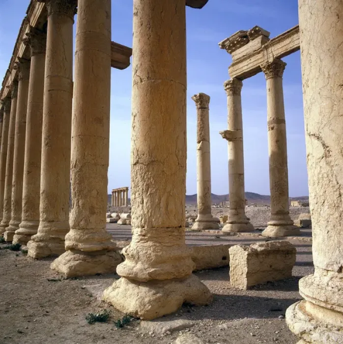 Framed Print : Palmyra, Syria - The Colonnade (close-up) Framed Print : Palmyra, Syria - The Colonnade (close-up)
