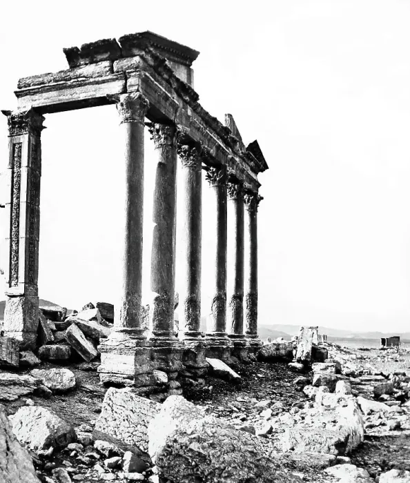 Framed Print : Palmyra Temple site, Syria, Victorian period Framed Print : Palmyra Temple site, Syria, Victorian period
