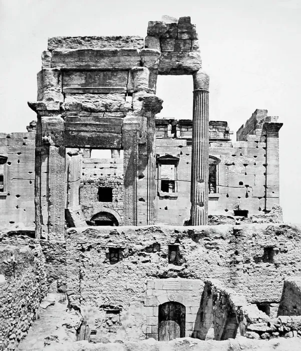 Framed Print : Palmyra Temple site, Syria, Victorian period Framed Print : Palmyra Temple site, Syria, Victorian period