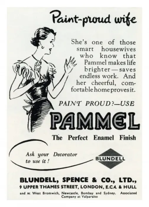 Framed Print : Pammel paint advertisement, 1950s Framed Print : Pammel paint advertisement, 1950s