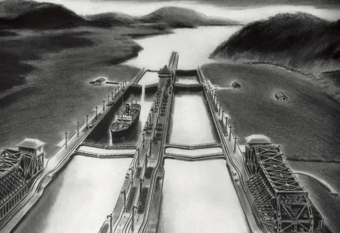 Framed Print : Panama Canal Framed Print : Panama Canal