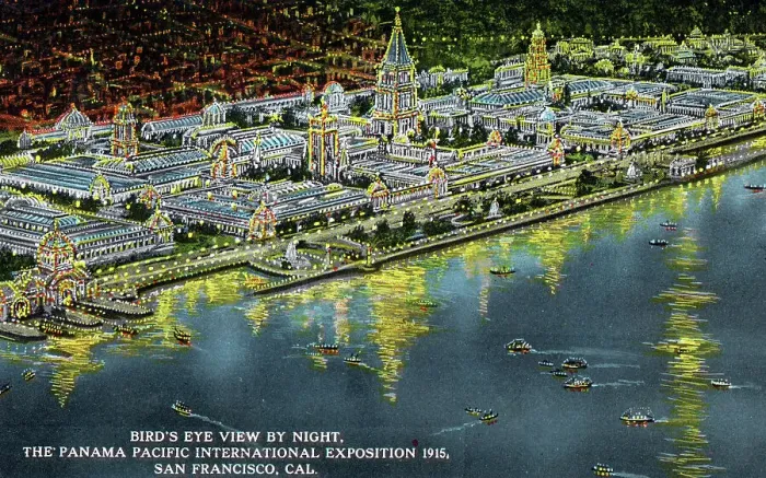 Framed Print : The Panama Pacific International Exposition by Night Framed Print : The Panama Pacific International Exposition by Night