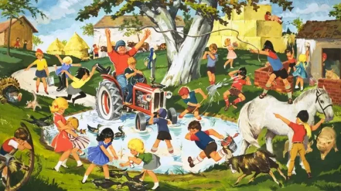 Framed Print : Pandemonium in the farm yard Framed Print : Pandemonium in the farm yard