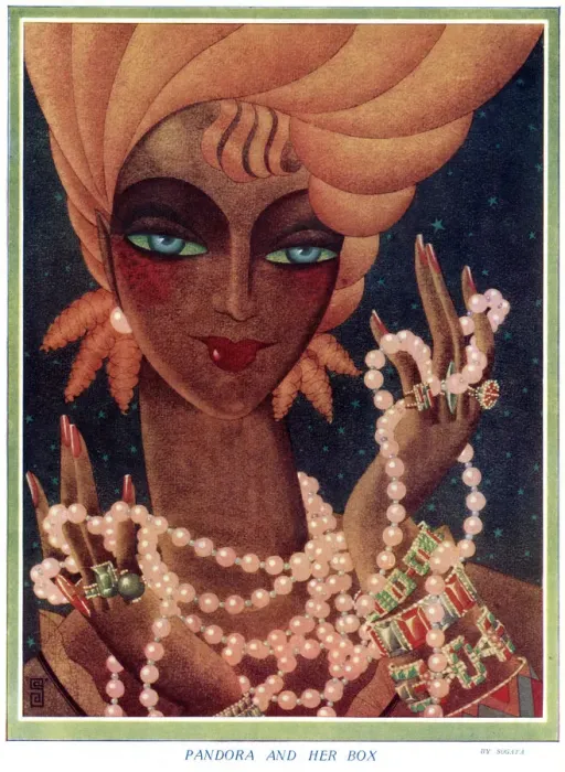 Framed Print : Pandora and her box by Sogata Framed Print : Pandora and her box by Sogata