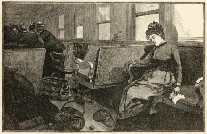 Framed Print : Panic in a railway carriage Framed Print : Panic in a railway carriage