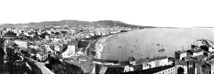 Framed Print : Panorama of Cannes Victorian period Framed Print : Panorama of Cannes Victorian period