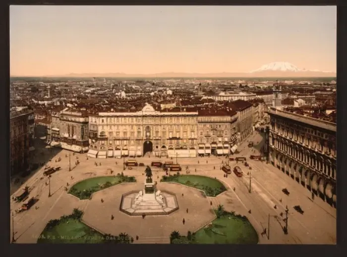 Framed Print : Panorama from the cathedral, Milan, Italy Framed Print : Panorama from the cathedral, Milan, Italy