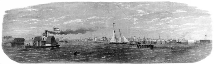 Framed Print : Panorama of Charleston, 1863 Framed Print : Panorama of Charleston, 1863