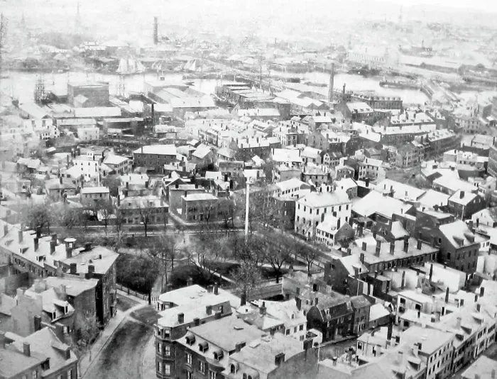 Framed Print : Panorama of Charlestown, Massachusetts, USA Framed Print : Panorama of Charlestown, Massachusetts, USA