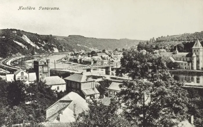 Framed Print : Panorama of Hastiere, Belgium Framed Print : Panorama of Hastiere, Belgium