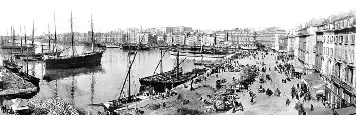 Framed Print : Panorama of Marseilles Victorian period Framed Print : Panorama of Marseilles Victorian period
