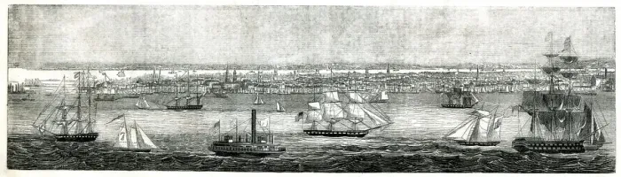 Framed Print : Panorama of New York from the East River Framed Print : Panorama of New York from the East River