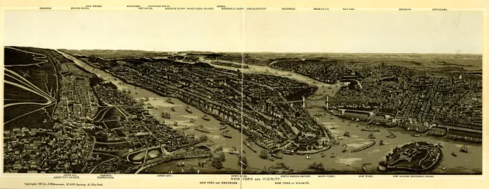 Framed Print : Panorama of New York, USA Framed Print : Panorama of New York, USA