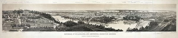 Panorama of Philadelphia and Centennial Exhibition Grounds