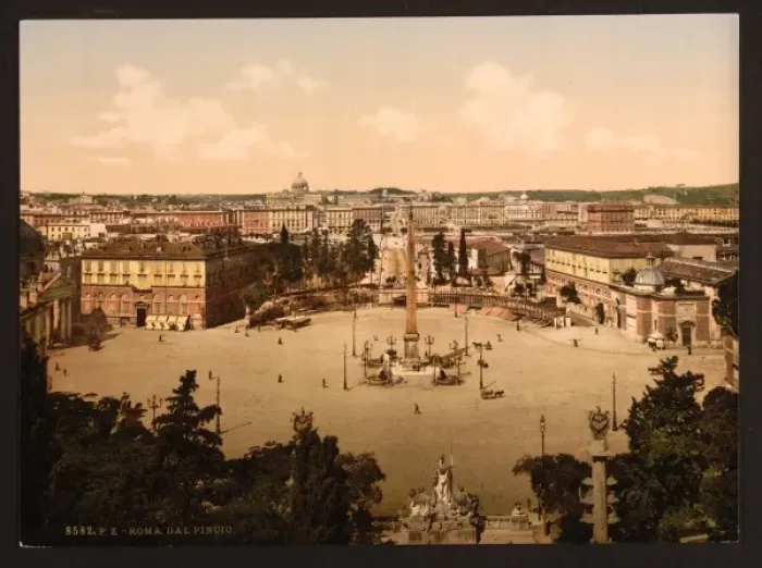 Framed Print : Panorama from the Pincian, Rome, Italy Framed Print : Panorama from the Pincian, Rome, Italy