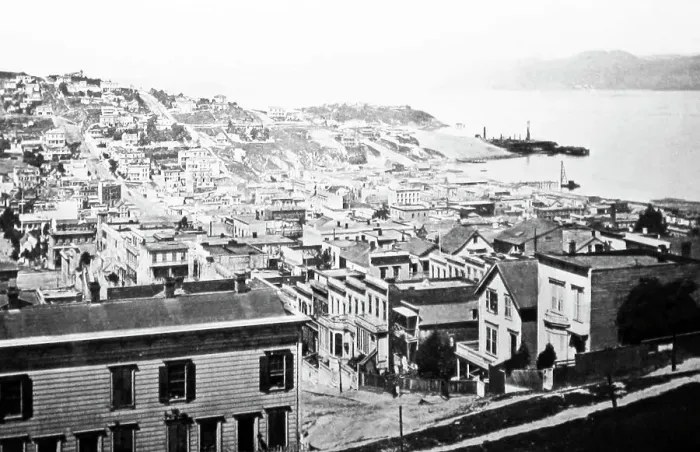 Framed Print : Panorama of San Francisco, Victorian period Framed Print : Panorama of San Francisco, Victorian period