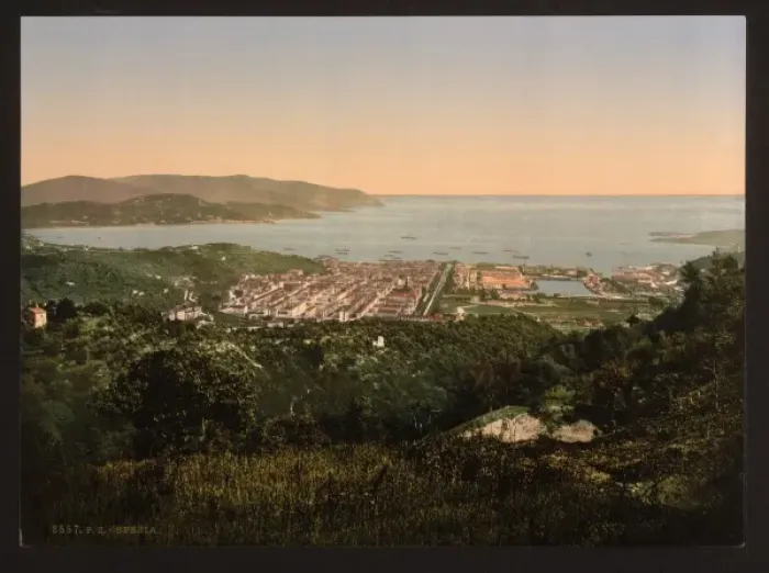 Framed Print : Panorama, Spezia, Italy Framed Print : Panorama, Spezia, Italy