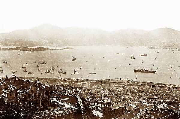 Panorama - Victoria Harbour & Stonecutter Island, Hong Kong