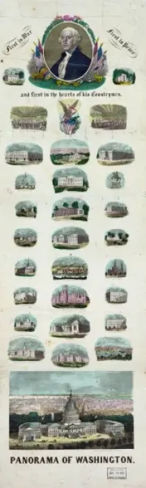 Framed Print : Panorama of Washington Framed Print : Panorama of Washington