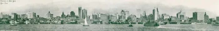 Framed Print : Panorama of the west Hudson riverfont and docks, New York Framed Print : Panorama of the west Hudson riverfont and docks, New York