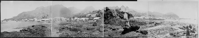 Framed Print : Panoramic: Levuka, Fji Islands Framed Print : Panoramic: Levuka, Fji Islands